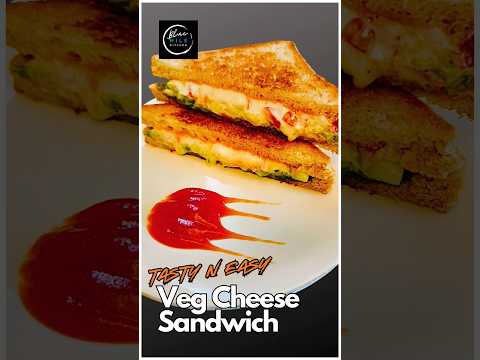 Super Easy |Tasty | Veg Cheese Sandwich Recipe #viral #cooking #shorts